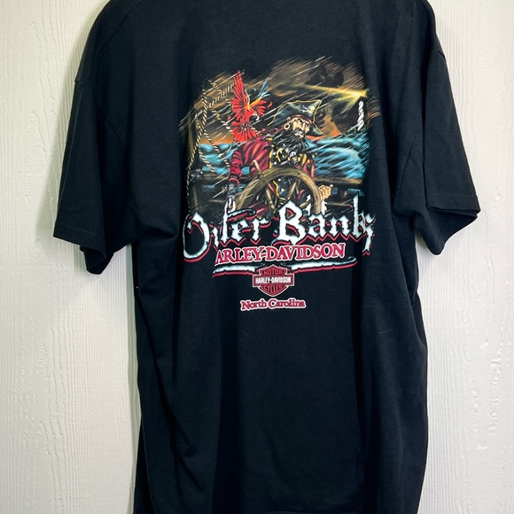 Harley Davidson - NWT Outer Banks North Carolina Pirate And Clown T Shirt XL - Picture 8 of 9
